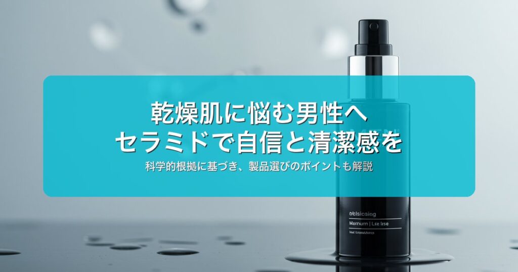 セラミドとは？乾燥肌男性が知るべき保湿成分の基礎の効果と選び方｜科学的根拠を解説